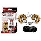 DOMINANT SUBMISSIVE COLLECTION LOVE CUFFS - LEOPARD